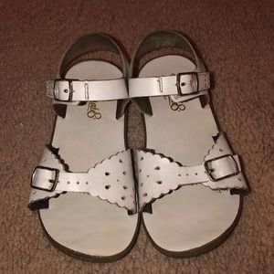 White footmates sandals